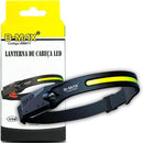 Lanterna de cabeça Recarregável USB Led