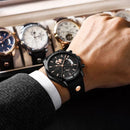 Relógio Lux Mundi - Quartz - à prova d'agua