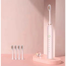 Escova Elétrica com 4 Cabeças Substituíveis Inteligente Ultrassônica à Prova D'água