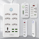 Extensão tomada usb - filtro de linha para pc - USB TYPE-C,2m,110-220V